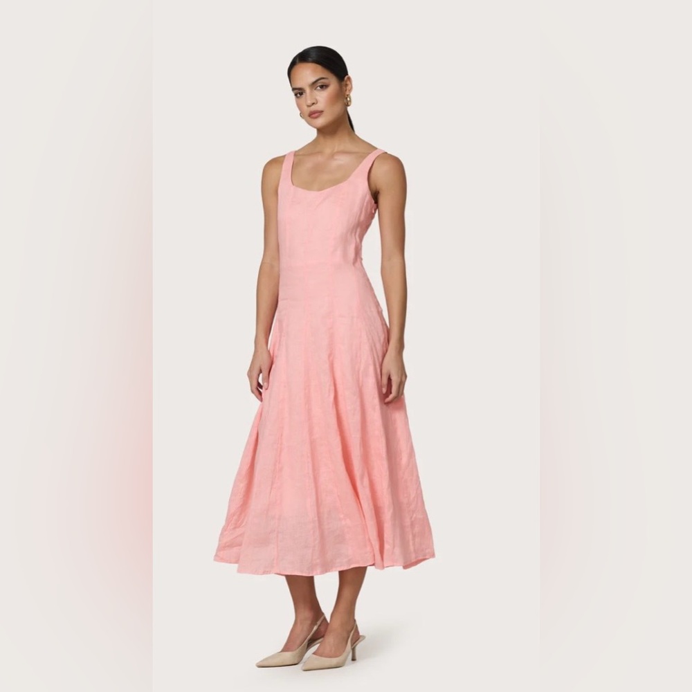 LUSANA Lizzie peach European Flax Linen NWTs sz S